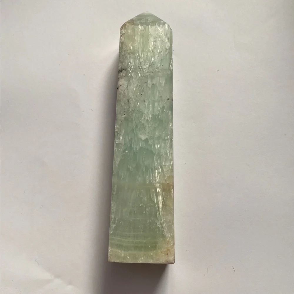Caribbean Calcite Polished Crystal Tower - Picture 4 of 7